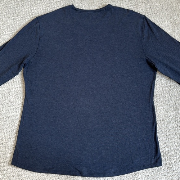 Lululemon 5 Year Basic Long Sleeve Heathered Nautical Navy - Picture 5 of 9